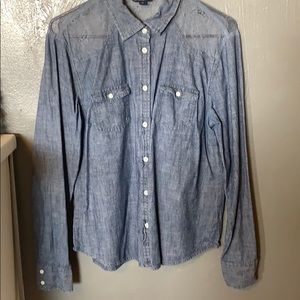 Jean button down shirt